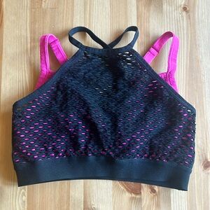Double Layer Fishnet Sports Bra